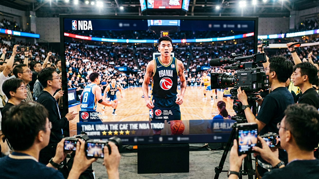 NBA篮球直播页面，展示NBA和CBA赛事精彩瞬间
