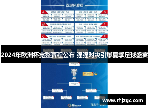 2024年欧洲杯完整赛程公布 强强对决引爆夏季足球盛宴